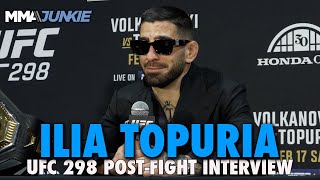 Ilia Topuria Has Mixed Feeling on Alexander Volkanovski Rematch Rejects Max Holloway  UFC 298 [upl. by Azral]