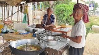 4AM Grandma Cake is Amazing  More Traditional Cambodian Desserts at Khsach Kandal Village [upl. by Anawot579]