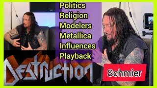 Destruction  Interview with Schmier on Politics Religion metallica [upl. by Pazice]