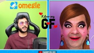 Carryminati Omegle Funny Girlfriend Vs Skeleton Rost [upl. by Virgie]