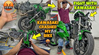 Fight with KAWASAKI😨 Broke my Superbike🤬 Apna Hulk ko kya hogaya😱 Preparation for Ladakh Ride [upl. by Ysle]