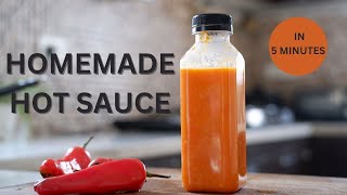 Red chilli sauce recipe  EASY Hot Chilli Sauce in 5 minutes  how to make hot chilli sauce [upl. by Ainollopa638]