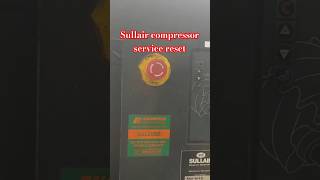 How to reset service alarm of Sullair Air compressor aircompressors sullair service maintenance [upl. by Jackie]