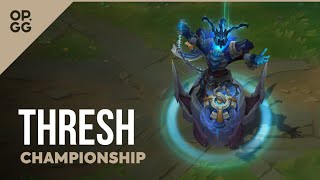 League of Legends Championship Thresh OPGG Skin Review [upl. by Venator]