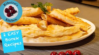 How to make easy turkish borek   Borek Recipe  2 Different Recipes [upl. by Odraleba]