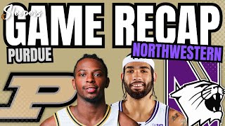 Purdue vs Northwestern Game Recap  Purdue survives the Boo Zone [upl. by Lindly]