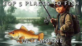 The Top 5 Locations To Fish In Lemoyne Red Dead Redemption 2 [upl. by Gower]