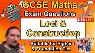 Loci and Construction   GCSE Maths Exam Questions Foundation and Higher [upl. by Natanoj]