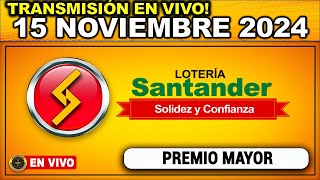 Resultado LOTERIA DE SANTANDER del VIERNES 15 de noviembre 2024 [upl. by Serafine]