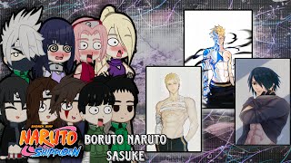 Friends Naruto React To Future  Boruto Naruto Sasuke 🇮🇩🇬🇧 Gacha Reaction [upl. by Josi]