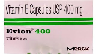 Evion 400 capsule uses in hindi  good treatment for hair ampskin Doses side effect [upl. by Neerual492]