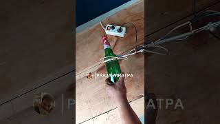 Membuat alat pemotong botol kaca menjadi gelas listrik sederhana botolbekas tutorial inovation [upl. by Alba544]