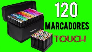 Unboxing 120 Marcadores Touch  Los Mejores Marcadores [upl. by Hnil802]