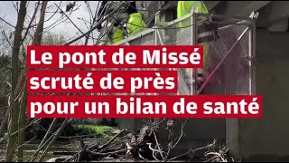 VIDÉO À Thouars le pont de Missé observé de près pour une inspection de sécurité [upl. by Ursas]