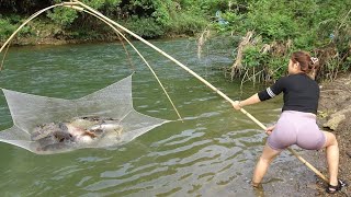 TIMELAPSE Exciting Fishing How To Catch Fish In The Wild Fishing Techniques Catch Many Big Fish [upl. by Riley]