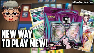 NEW Way to Upgrade Your Mew VMAX League Battle Deck Pokemon TCG Deck List  Matches [upl. by Yesdnil]