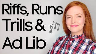 RIFFS RUNS TRILLS and AD LIBS in 5 Minutes Easy Explanation of VOCAL Musical Terminology [upl. by Atteinotna]