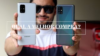 Galaxy A51 ou A71 QUAL A MELHOR COMPRA [upl. by Hanway674]