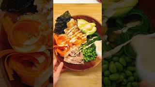 Crispy sushi bowl for one [upl. by Fablan]