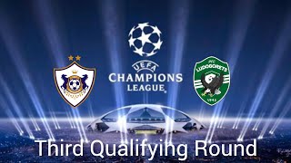 UEFA Champions League 2425 Third Qualifying Round First Leg Qarabag vs Ludogorets [upl. by Ayekal860]