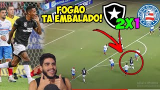 FOGÃO TA EMBALADO BOTAFOGO VENCE O BAHIA E ASSUME VICE LIDERANÇA POS JOGO BOTAFOGO X BAHIA [upl. by Enelhtak558]