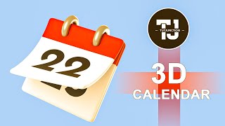 Creating a 3D Calendar in Maya StepbyStep Tutorial [upl. by Ric]