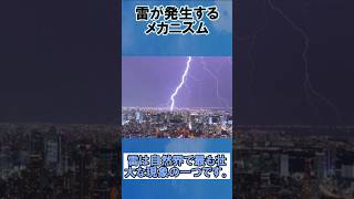 雷が発生するメカニズム【雑学・豆知識】 shorts [upl. by Goltz72]