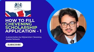 Chevening Scholarship Application Part1 [upl. by Anadal]