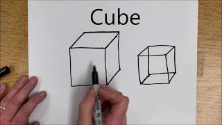 How to Draw 3D Shapes [upl. by Tombaugh]