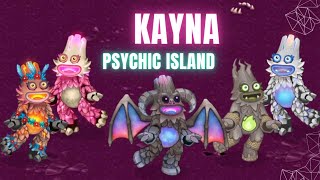 EPIC RARE Everything Kayna 🔥 Psychic Island  My Singing Monsters MSM Full Song  Warp amp Costumes [upl. by Hazen]