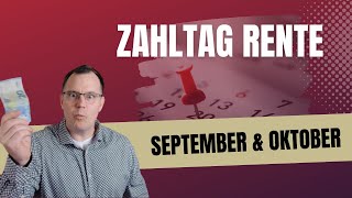 Wichtiger Termin Zahltag Rente am 3009 für September und Oktober 2024 [upl. by Chesna]