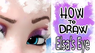 How to draw Elsas Eye Tutorial Photoshop [upl. by Enilav]