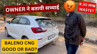 💔BALENO CNG लेने का DECISION सही या ग़लत  BALENO DELTA CNG OWNERSHIP REVIEW [upl. by Euginomod]