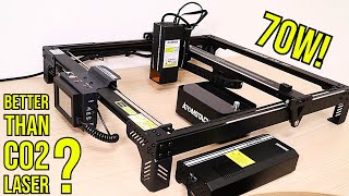 70W Atomstack A70 Pro Diode Laser Engraver Better Than a CO2 Review and Test [upl. by Esten]