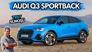 Audi Q3 Sportback test sürüşü 2022  Göründüğü kadar sportif mi [upl. by Nihhi]