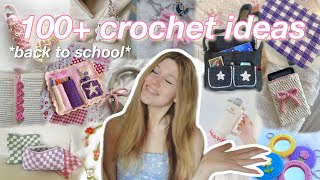 100 back to school CROCHET IDEAS beginner friendly [upl. by Allehs]