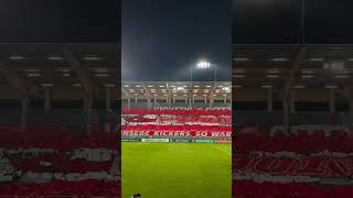 Offenbacher Kickers mit einer schöne Choreo im DFB Pokal 2Runde gegen Karlsruhe [upl. by Herm]