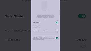 How to smart sidebar settings trending shorts 😯😯 [upl. by Sewole142]