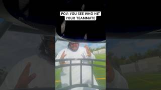 POV YOUR TEAMMATE GETS KNOCKED OUT 💀💥 football funny shorts [upl. by Ashman]