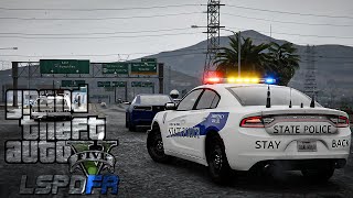 State Highway Patrol San Andreas  Plane Crash  GTA 5 LSPDFR [upl. by Ahsaelat]