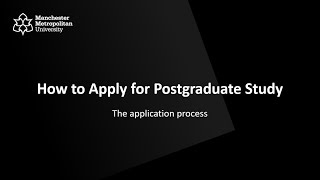 How to apply for postgraduate study  The application process [upl. by Ayim]