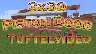 3x30 Piston Door Minecraft 18 Tüftelvideo [upl. by Laws]