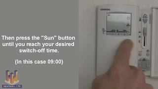 Heatwell Thermostat Programming Video for Siemens RDE20 [upl. by Hareemas86]