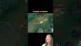 Karrie vs brody who the king shorts mlbb mobilelegends mlbbcreatorcamp [upl. by Masha]