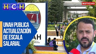 UNAH publica actualización de escala salarial sindicato señala que debe definirse vía diálogo [upl. by Nalrah599]