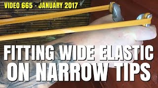 HOW TO FIT WIDE ELASTIC ON NARROW FORK TIPS  CATAPULT SLINGSHOT [upl. by Scarlett]