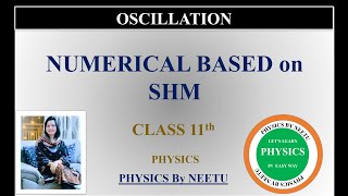 Numericals on simple harmonic motion  Oscillation class 11 physics [upl. by Jeritah]