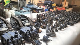 Horus Heresy Ultramarines from scratch pt 100 a celebration AoD to 15000pts thank you everyone [upl. by Isdnil]