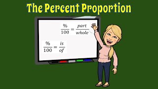 The Percent PROPORTION is the part of the whole Video [upl. by Brechtel181]