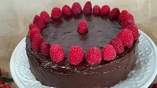 The BEST chocolate flourless torte with ganache youll ever taste Learn the tips and tricks [upl. by Assillim]